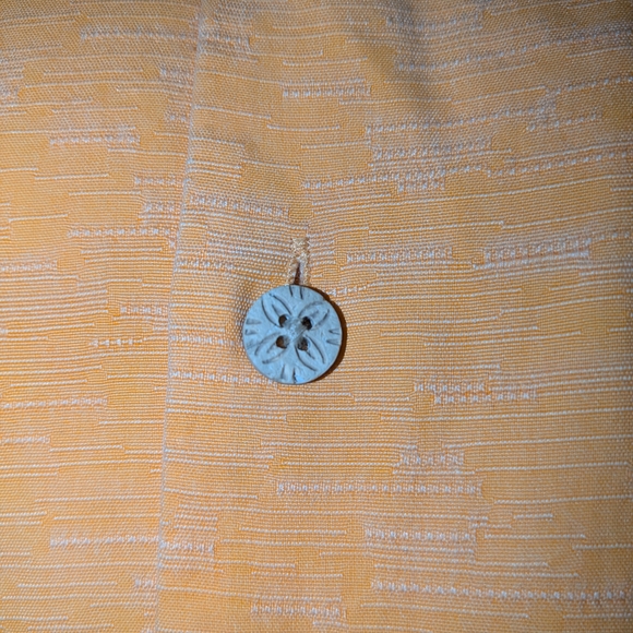 Tommy Bahama Orange Casual Silk Button Down Shirt. GUC Size small - Picture 4 of 16